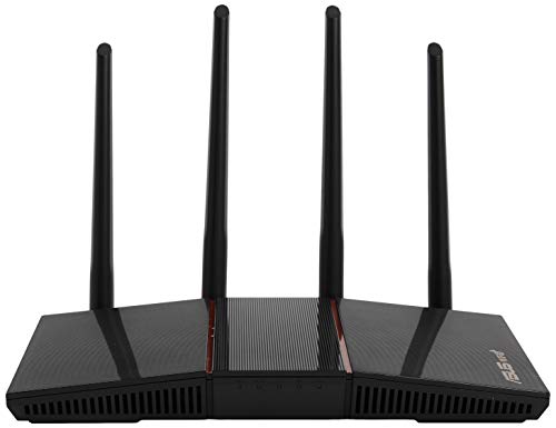 ASUS RT-AX55 (AX1800) Dual Band WiFi 6 Extendable Router, Subscription-Free Network Security, Instant Guard, Parental Controls, Built-in VPN, AiMesh Compatible, Gaming & Streaming, Smart Home