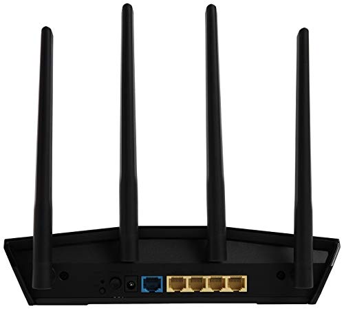 ASUS RT-AX55 (AX1800) Dual Band WiFi 6 Extendable Router, Subscription-Free Network Security, Instant Guard, Parental Controls, Built-in VPN, AiMesh Compatible, Gaming & Streaming, Smart Home