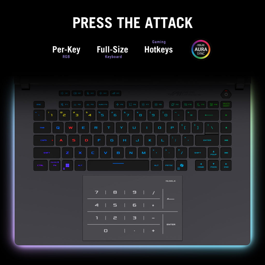 ASUS ROG Strix G16 (2025) Gaming Laptop, 16” ROG Nebula Display 16:10 2.5K 240Hz/3ms, NVIDIA® GeForce RTX™ 5070 Ti GPU, Intel® Core™ Ultra 9 275HX Processor, 32GB DDR5, 1TB SSD, Wi-Fi 7, Win11 Home