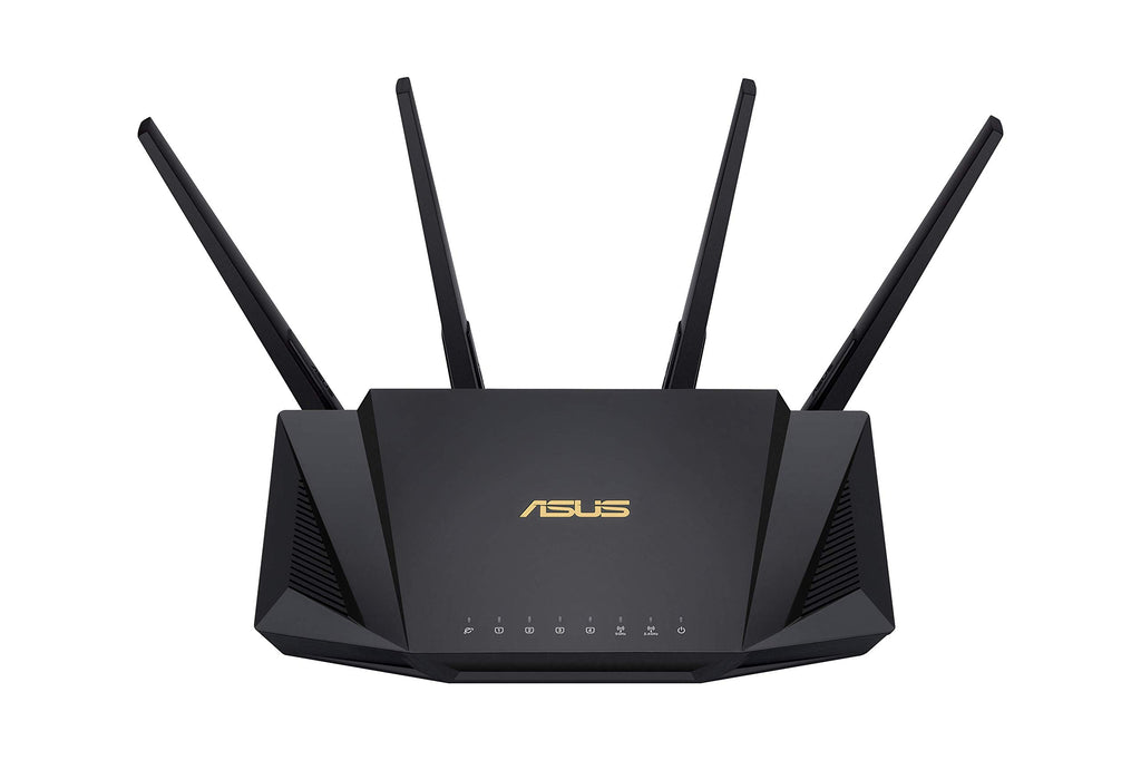 ASUS RT-AX3000 Ultra-Fast Dual Band Gigabit Wireless Router - Next Gen WiFi 6, Adaptive QoS, and AiProtection by Trend Micro | 1x WAN, 4X 1G LAN, 1x USB 3.0 - AiMesh Compatible